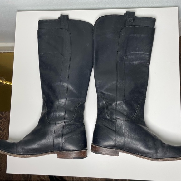 Frye Paige Pull On Riding Boots Size 9B Black - Picture 12 of 13